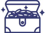 Truhe blau png